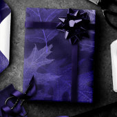 Rückgang der Liebe mit Herbst | Königliche Lila Bl Geschenkpapier