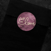 Rückgang der Liebe mit Herbst | Mulberry Jewel and Runder Aufkleber