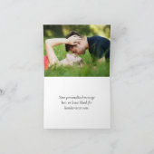 Rückgang der Liebe mit Herbst | Navy Blue Wedding  Dankeskarte (Innenseite)