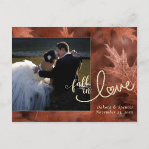 Rückgang der Liebe mit Herbst   Rust Foto Vielen D Postkarte