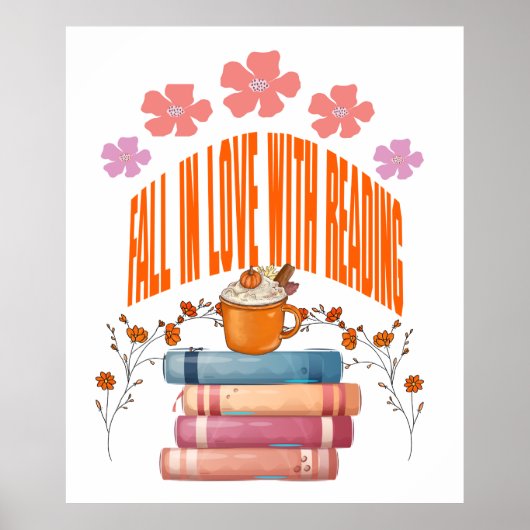 Rückgang der Liebe mit Lesen, Buch Lover Poster (Vorne)