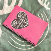 Rückgang der LIEBE mit meinem selbst-Notebook für  Notizblock