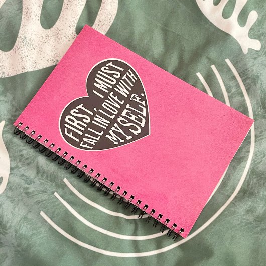 Rückgang der LIEBE mit meinem selbst-Notebook für Notizblock