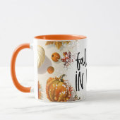 Rückgang der Liebe mit Pumpkins & Herbstleaves Tas Tasse (Links)