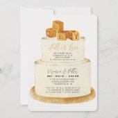 Rückgang der Liebe neutrale Herbstkuchendusche Einladung (Vorderseite)