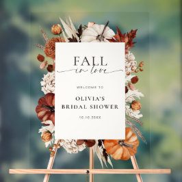 Rückgang der Liebe neutraler Kürbisrahmen Acrylschild