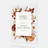 Rückgang der Liebe neutraler Kürbisrahmen Acrylschild (Winkel)