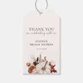 Rückgang der Liebe neutraler Kürbisrahmen Geschenkanhänger (Vorderseite)