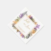 Rückgang der Liebe Oktober Blätter farbige Foliage Serviette (Ecke)