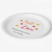 Rückgang der Liebe Pappteller (Schrägansicht)