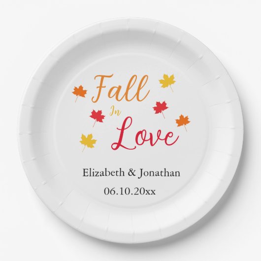 Rückgang der Liebe Pappteller (Vorderseite)