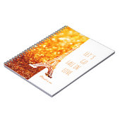 Rückgang der Liebe Paris | Romantischer Eiffelturm Notizblock (Linke Seite)