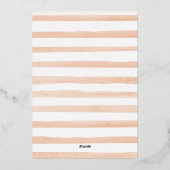 Rückgang der Liebe Peach Pumpkin Market Brautparty Folieneinladung (Rückseite)