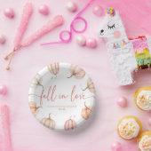 Rückgang der Liebe Pink Pumpkin Brautparty Pappteller (Party)