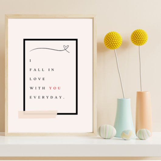 Rückgang der Liebe Poster