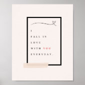 Rückgang der Liebe Poster (Vorne)