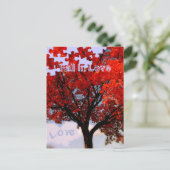 Rückgang der Liebe Postkarte (Stehend Vorderseite)