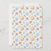 Rückgang der Liebe Preppy Ginger Jar Baby Dusche P Einladung (Rückseite)