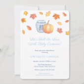 Rückgang der Liebe Preppy Ginger Jar Baby Dusche P Einladung (Vorderseite)