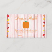 Rückgang der Liebe Pumpkin Baby Duschkabine Windel Begleitkarte (Vorderseite)