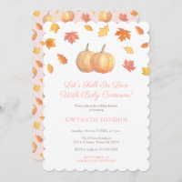 Rückgang der Liebe Pumpkin-Blätter Kinderdusche fü