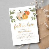 Rückgang der Liebe Pumpkin Blumenzellenfäule Braut Einladung