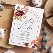 Rückgang der Liebe Pumpkin Blumenzellenfäule Braut Einladung