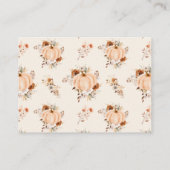 Rückgang der Liebe Pumpkin Brautparty Rezept Anfra Begleitkarte (Rückseite)