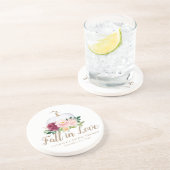 Rückgang der Liebe Pumpkin Brautparty Sticker Getränkeuntersetzer (Seite)