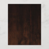 Rückgang der Liebe Pumpkin Budget Hochzeit Einladu Flyer (Hinten)