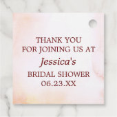 Rückgang der Liebe Pumpkin Danke Ihnen Tag Geschenkanhänger (Rückseite)