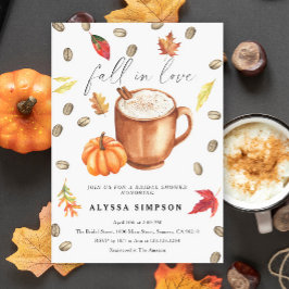 Rückgang der Liebe Pumpkin Latte Brautparty Invita Einladung