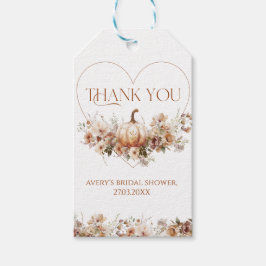 Rückgang der Liebe Pumpkin Wildblume Brautparty Geschenkanhänger