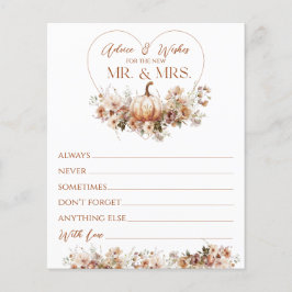 Rückgang der Liebe Pumpkin Wildblume Brautparty Wi