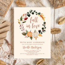 Rückgang der Liebe Pumpkin Wreath Baby Dusche