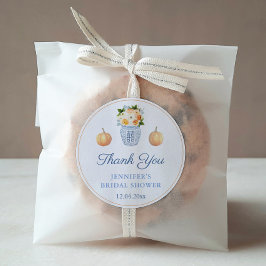 Rückgang der Liebe Pumpkins Herbst Brautparty Gefa Runder Aufkleber