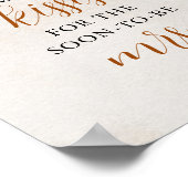 Rückgang der Liebe | Rate, wie viele Kisses Brautp Poster (Ecke)