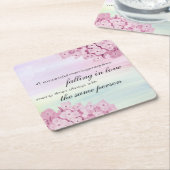 Rückgang der Liebe Rechteckiger Pappuntersetzer (angewinkelt)