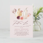 Rückgang der Liebe Rosa Brautparty Einladung (Stehend Vorderseite)