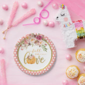 Rückgang der Liebe - rosa Punkte Pappteller (Party)