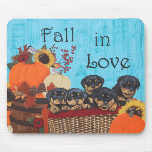 Rückgang der Liebe Rottweiler Print Mousepad