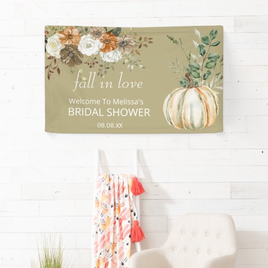 Rückgang der Liebe rustikal braunen Blumengrün Banner (Insitu)