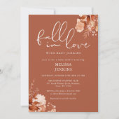 Rückgang der Liebe Rustikale Blumendusche Einladung (Vorderseite)