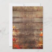 Rückgang der Liebe Rustikale Brautdusche Einladung (Rückseite)