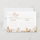 Rückgang der Liebe rustikale Brautkarte (Vorderseite)