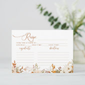 Rückgang der Liebe rustikale Brautkarte (Stehend Vorderseite)