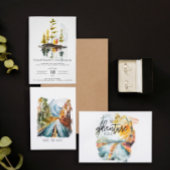 Rückgang der Liebe | Rustikale Herbsthochzeit Einladung