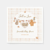 Rückgang der Liebe Rustikale moderne neutrale Baby Serviette (Vorderseite)