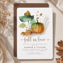 Rückgang der Liebe Rustikale Pumpkin Engagement Pa