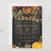 Rückgang der Liebe rustikale Streichellichter-Anhä Einladung (Vorderseite)